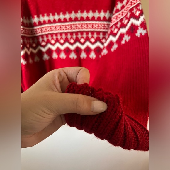 Red Knitted Sweater Medium - Picture 6 of 8